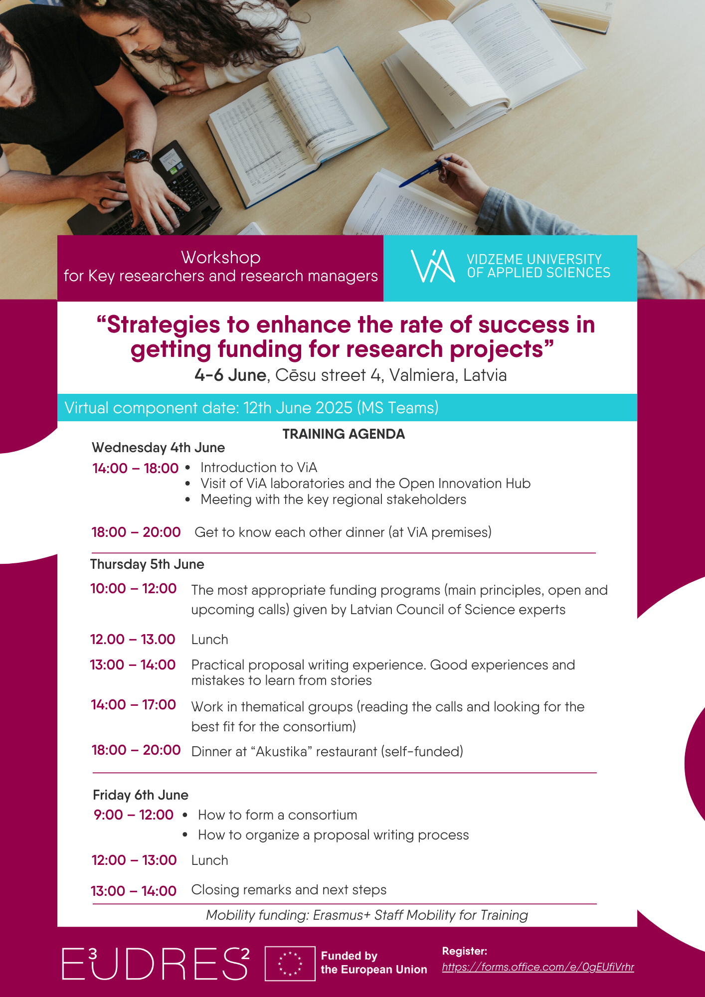 program workshop eudress 